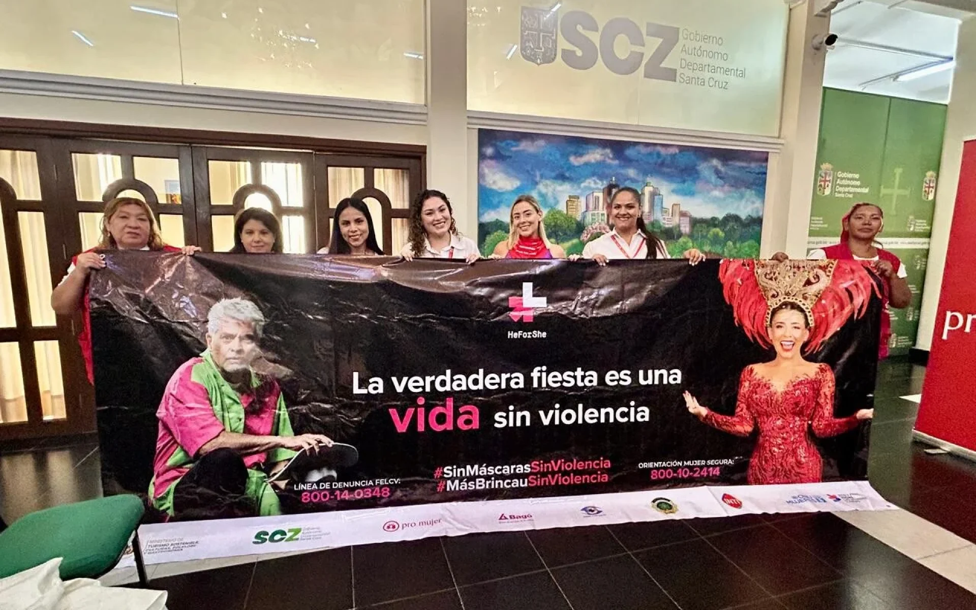 Sin máscaras, ni violencia