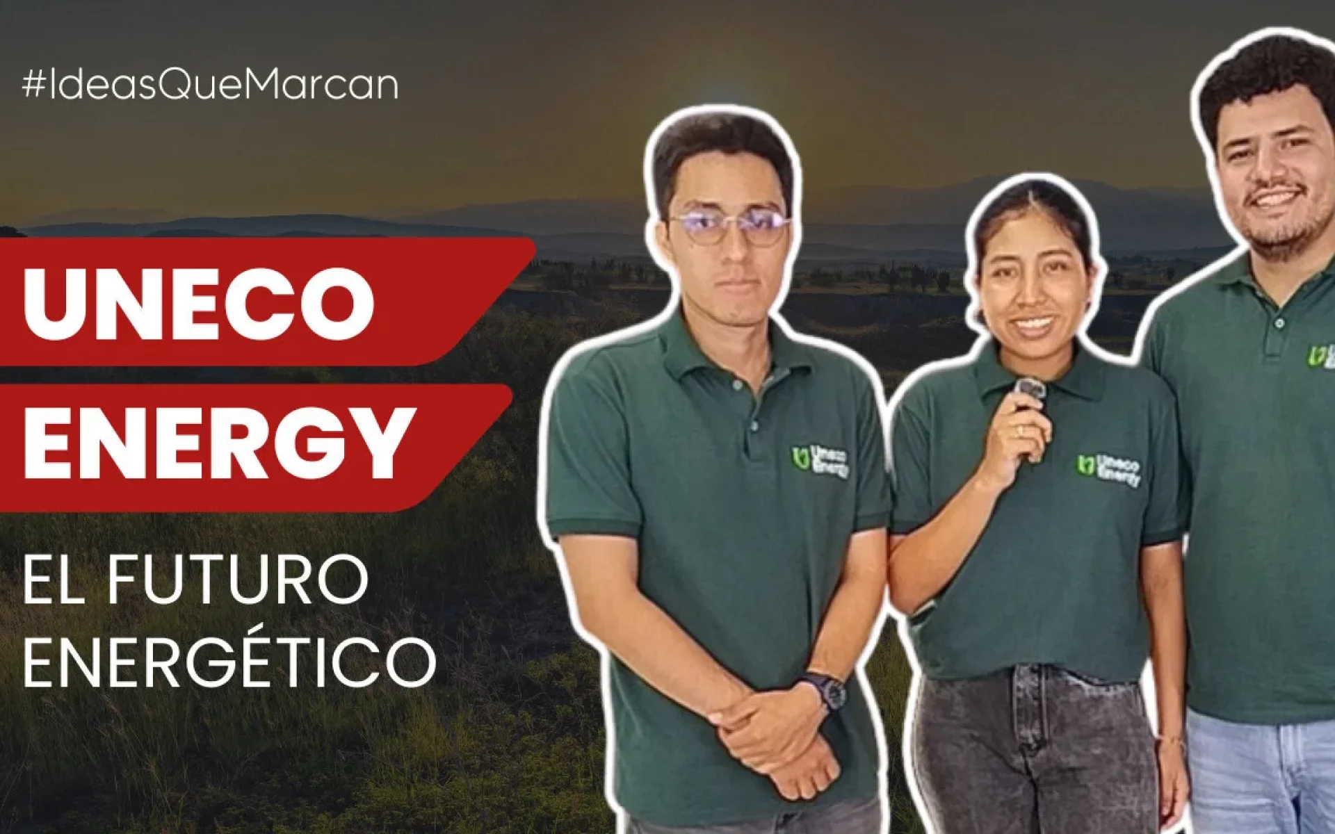 Thumbnail miniatura para youtube de entrevista a experto sencilla viral amarillo y negro